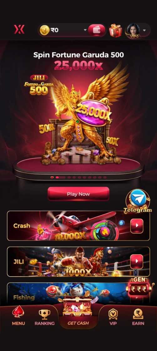 IX7 Game App mobile dashboard with registration, login, and account management features